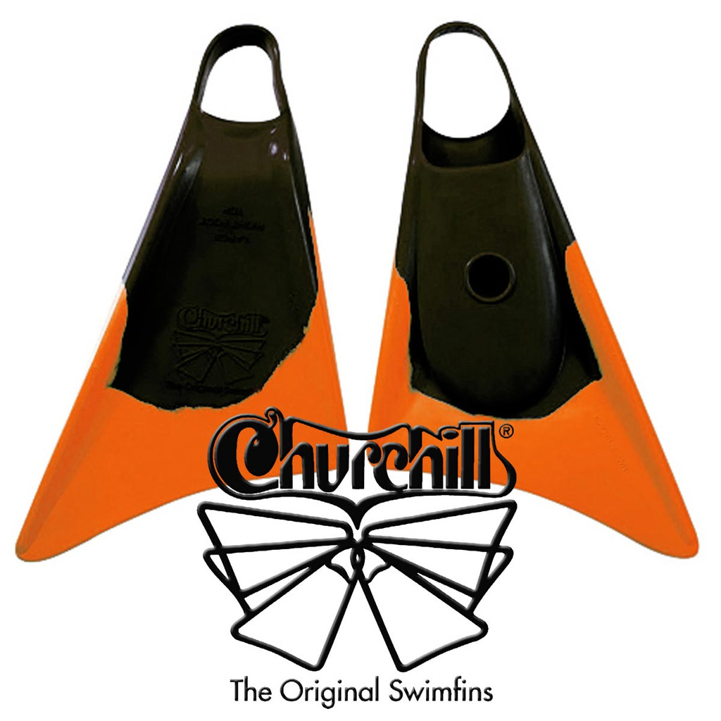 Churchill Swim Fins Limited Edition Black Orange