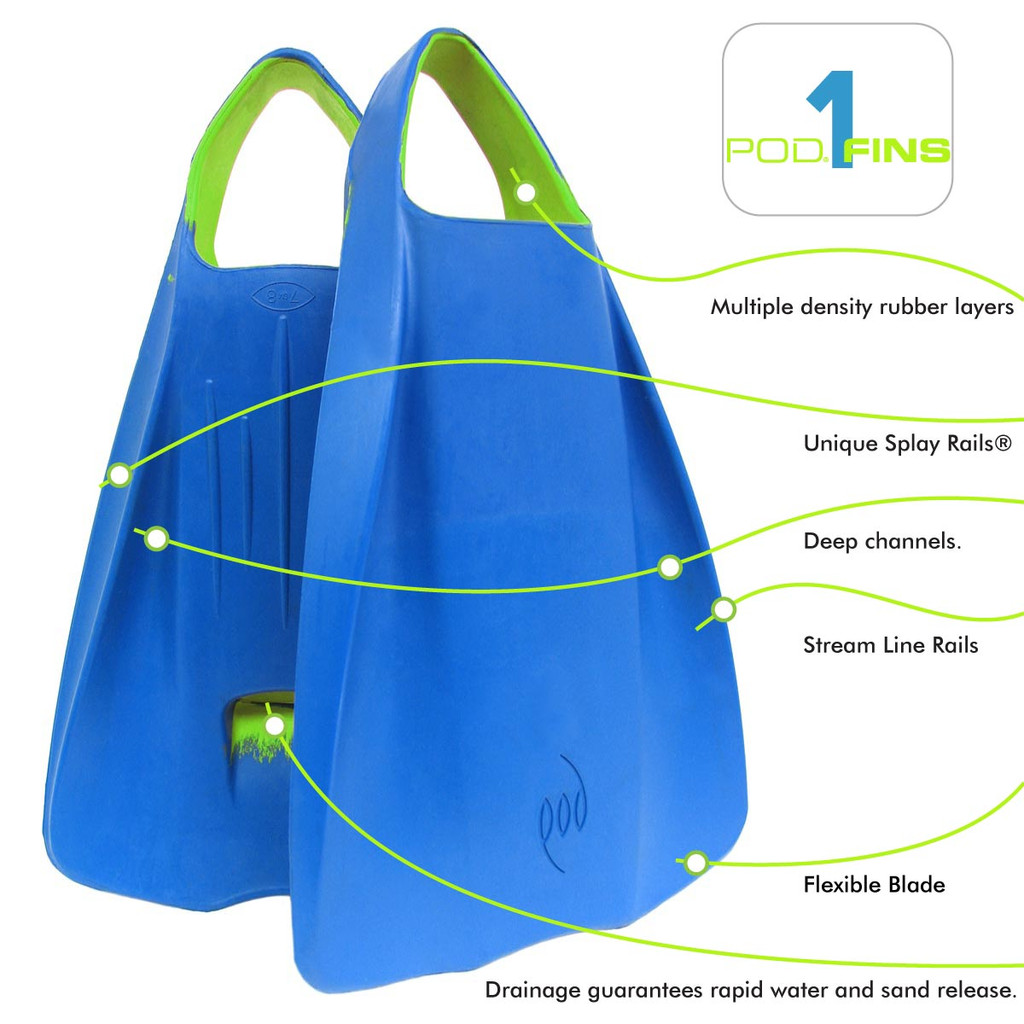 Value Bodysurfing Gear - Wood Handboard PF1s Socks Savers