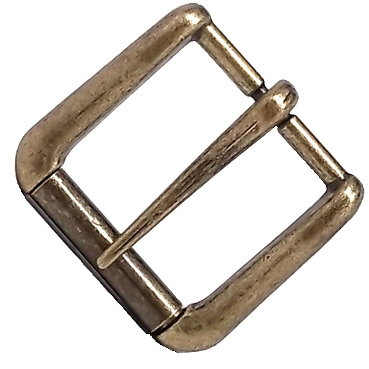 Antique Brass Napa Roller Belt Buckle 1-1/2