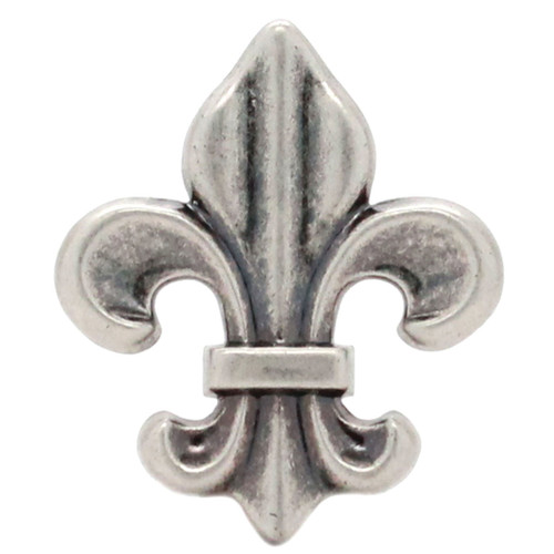 Fleur de Lis Concho Antique Nickel 1-5/8" Fleur de Lis Concho Antique Nickel 1-5/8"