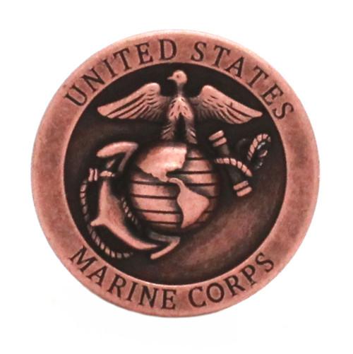 Marine Corps Logo Antique Copper Front Marine Corps Logo Antique Copper Front