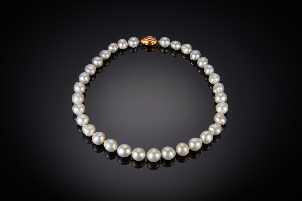 A Strand of Baroque South Sea Pearls