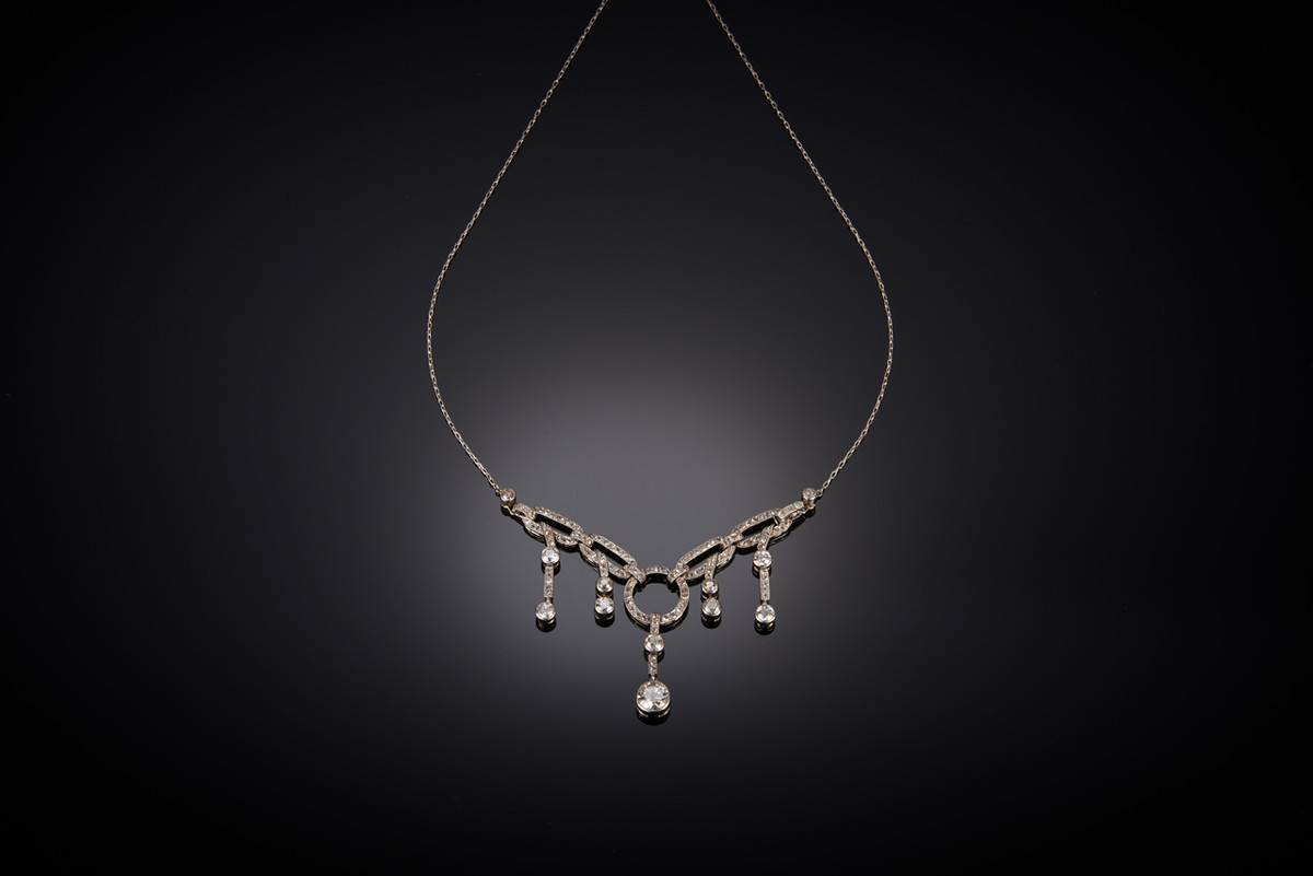Striking Diamond Necklace