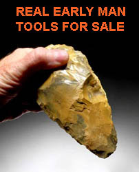 EARLY MAN HAND AXE TOOL