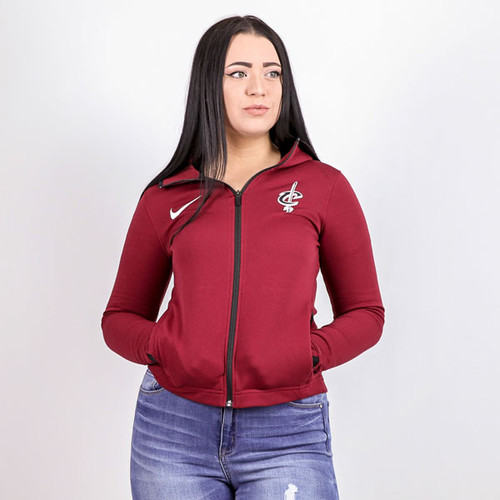 Ladies Nike Wine Showtime Full Zip Hoodie, Model VIew Ladies Nike Wine Showtime Full Zip Hoodie, Model VIew
