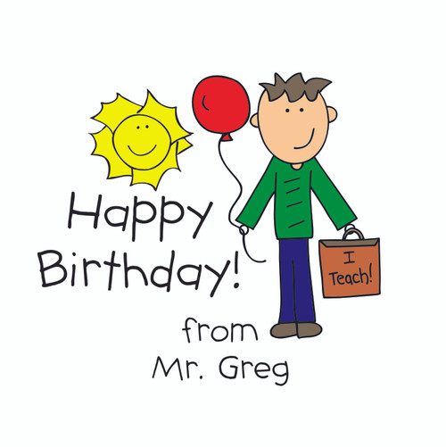 Lollipops Teacher Birthday Male Lollipops Teacher Birthday Male