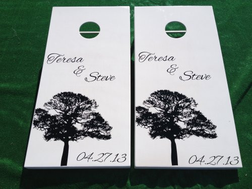 Wedding Cornhole Set with Bags Wedding Cornhole Set with Bags