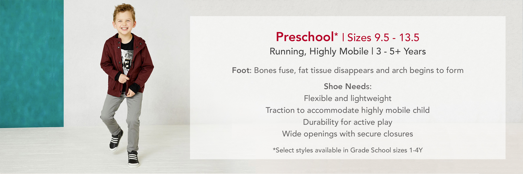 Preschool Shoe Chart