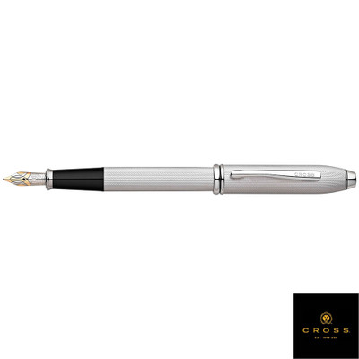 Cross Townsend Brushed Platinum Plate Fine Point Fountain Pen