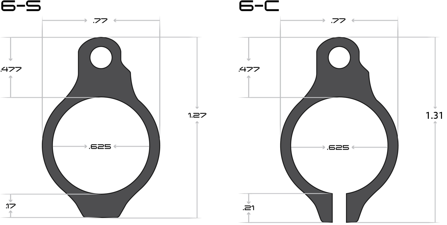 SLR Rifleworks Sentry 6 Gas Block Dimension