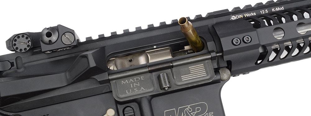 AR-15 with jammed cartridge 