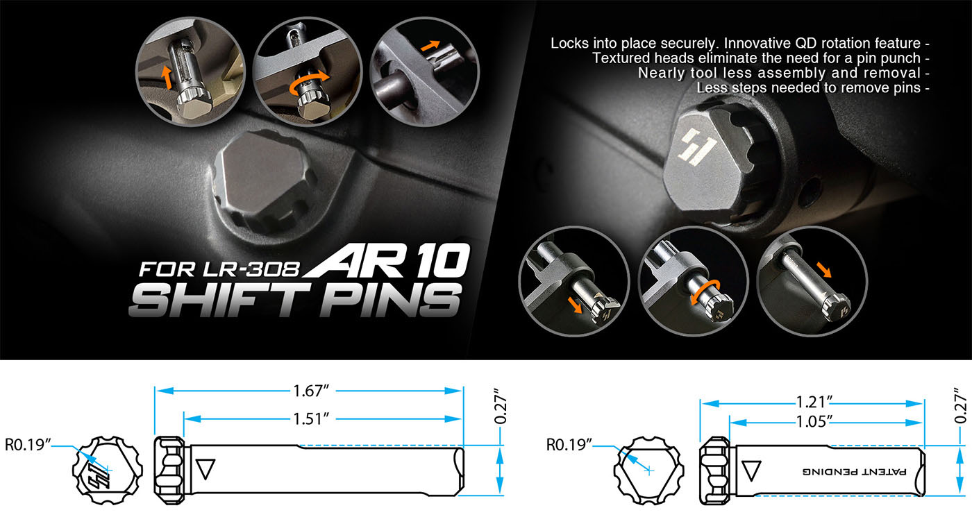 Strike Industries AR-10 Shift Pins