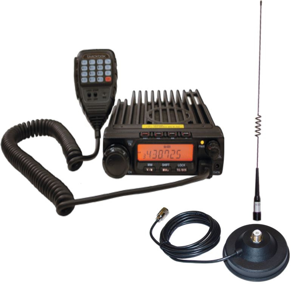 Blackbox Mobile UHF Two Way is 40 Watt, has 200 Channel and is compatible with Motorola and