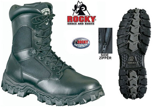 Rocky AlphaForce Side Zip WATERPROOF Duty Boot (SAFETY TOE)