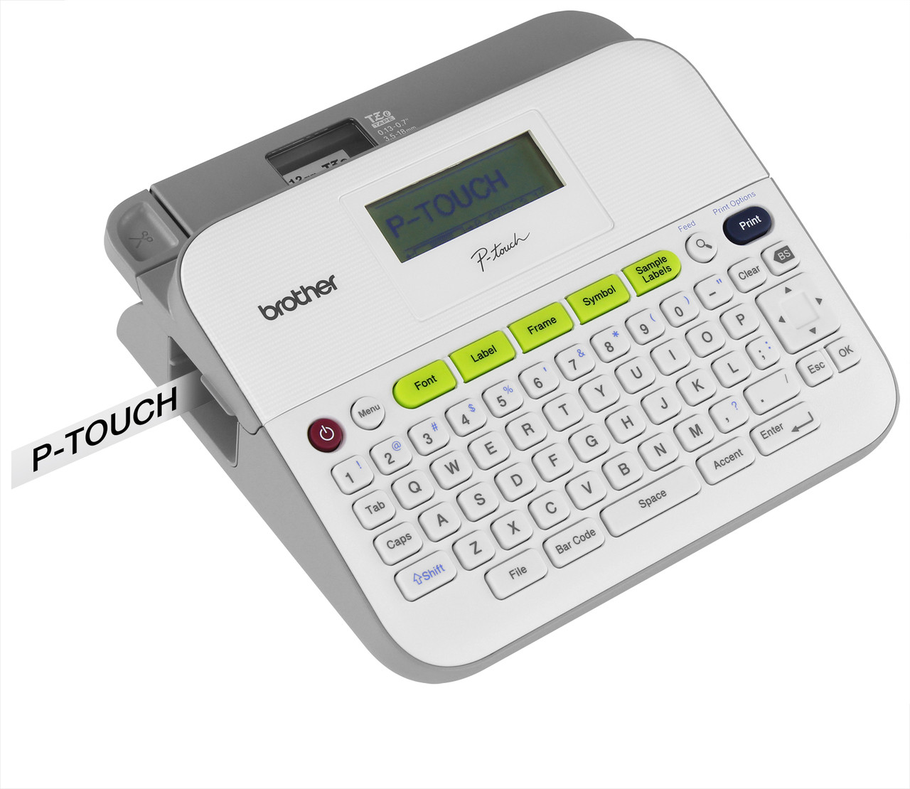 Brother PT-D400 Kit, Printer, AC Adapter 2 TZe-FA3 Iron-On ...