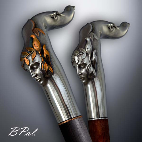 Walking cane Echo can be done from different materials and converted to the swords cane or gun cane.