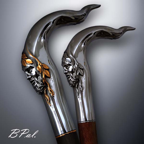 Walking cane Pan can be done from different materials and converted to the swords cane or gun cane.