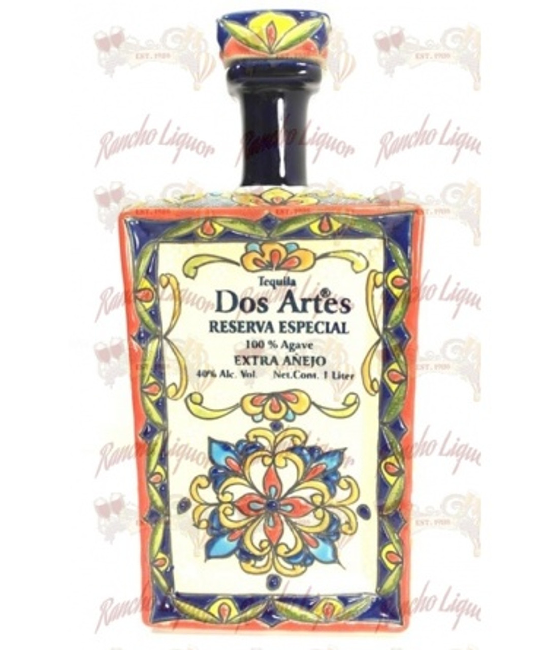 Dos Artes Reserva Especial Extra Anejo Tequila (ceramic