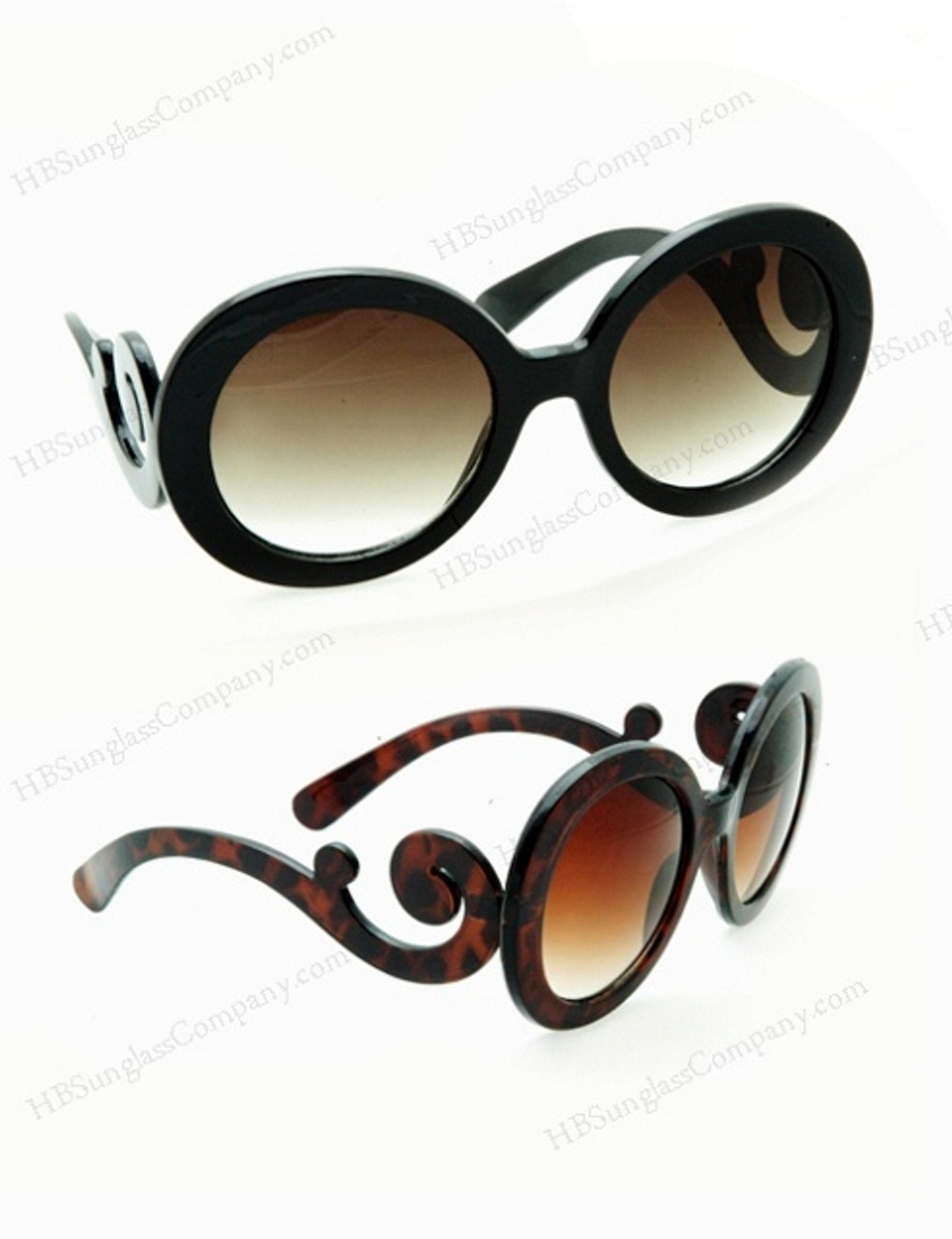 Baroque Round Sunglasses - Out Of My Kloset Boutique