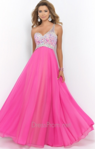 blush prom pink prom dress