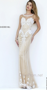 sherri hill elegant slim prom dress