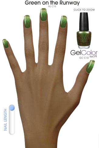 OPI Green on the Runway