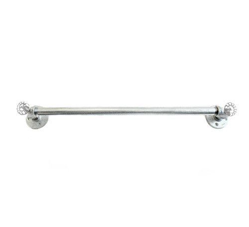 Galvanized Pipe Towel Bar Bathroom Galvanized Pipe Towel Bar Bathroom Holder Black Decor Hanger Fixture