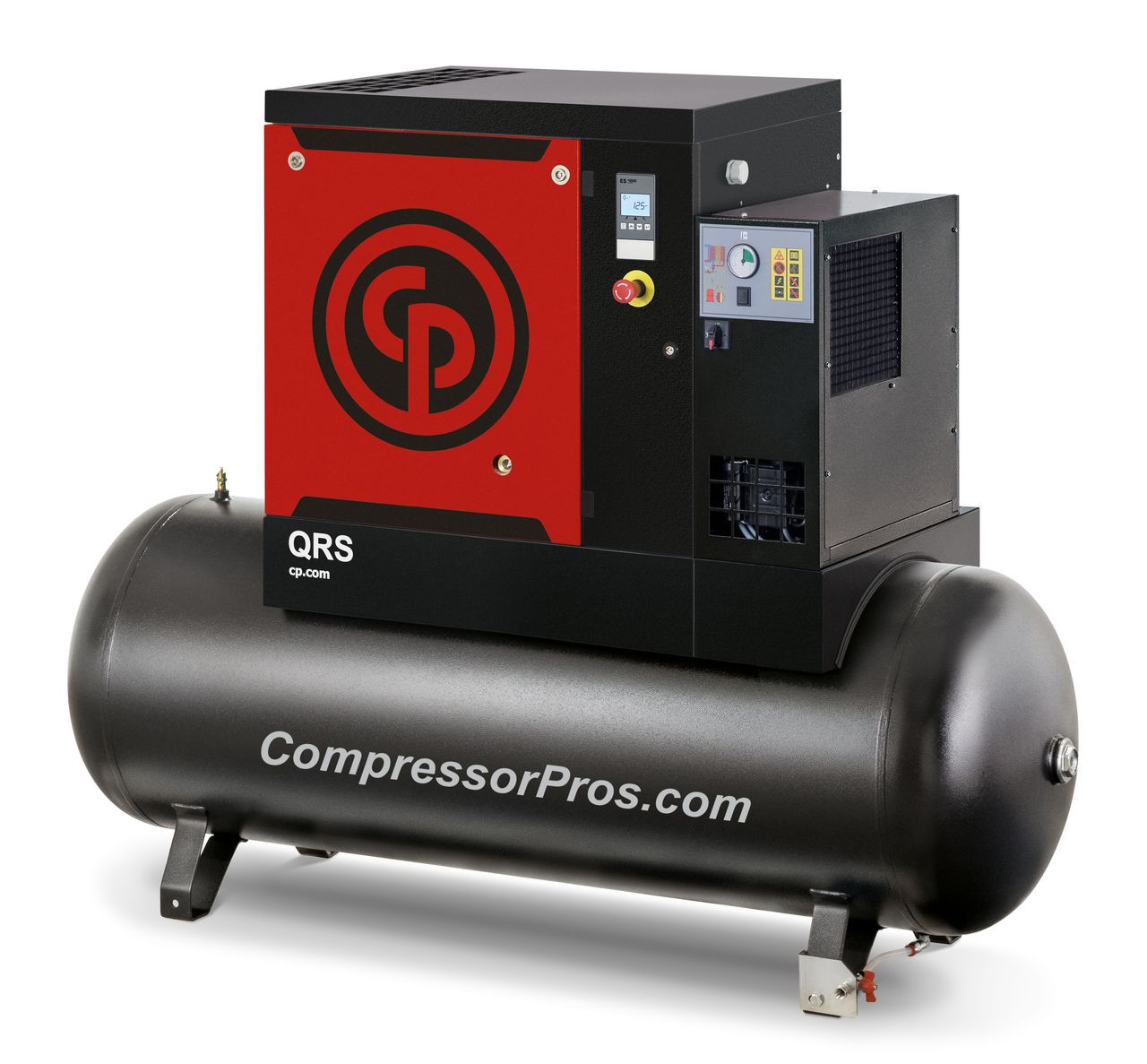 Chicago Pneumatic QRS10HPD125 10 HP Rotary Screw Air Compressor w/Dryer
