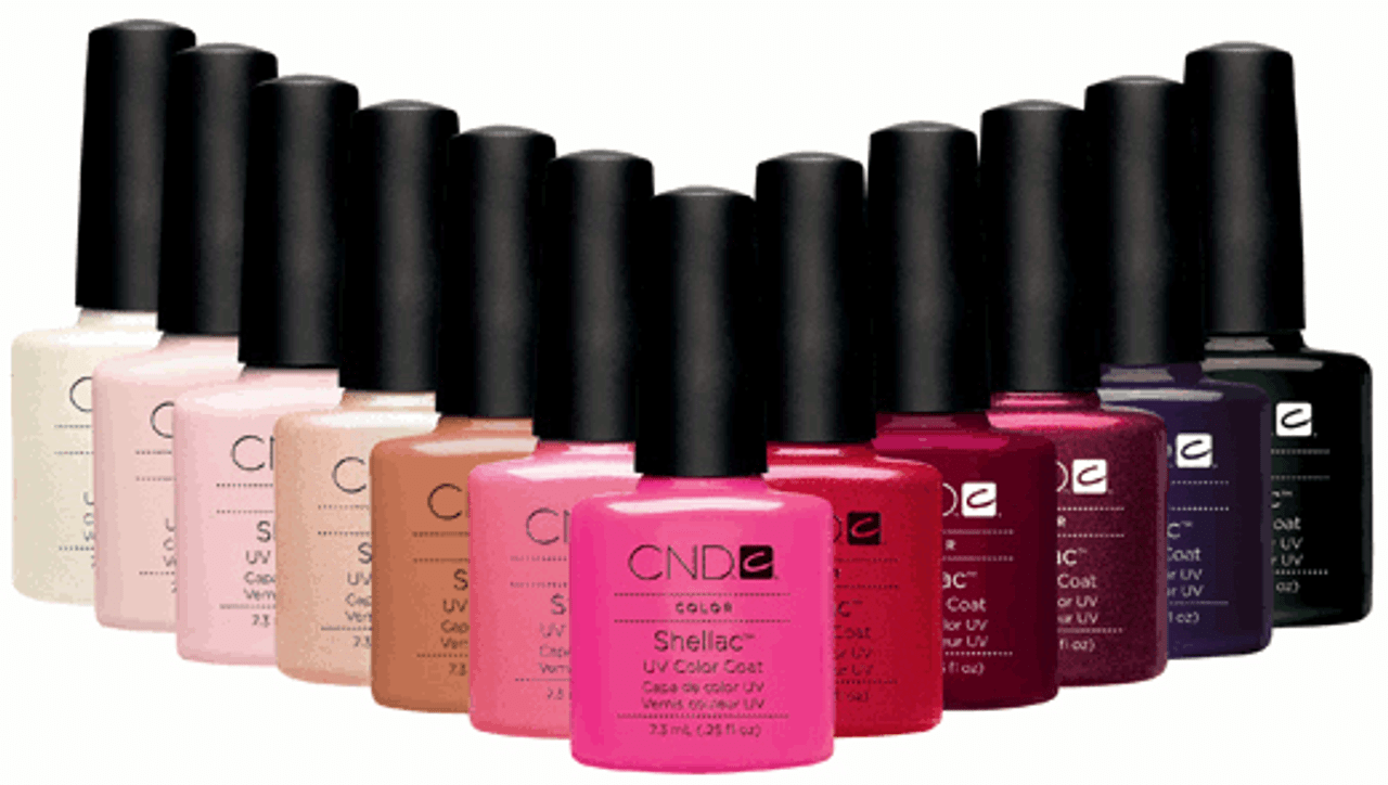 cnd shellac uv color coat gel nail polish
