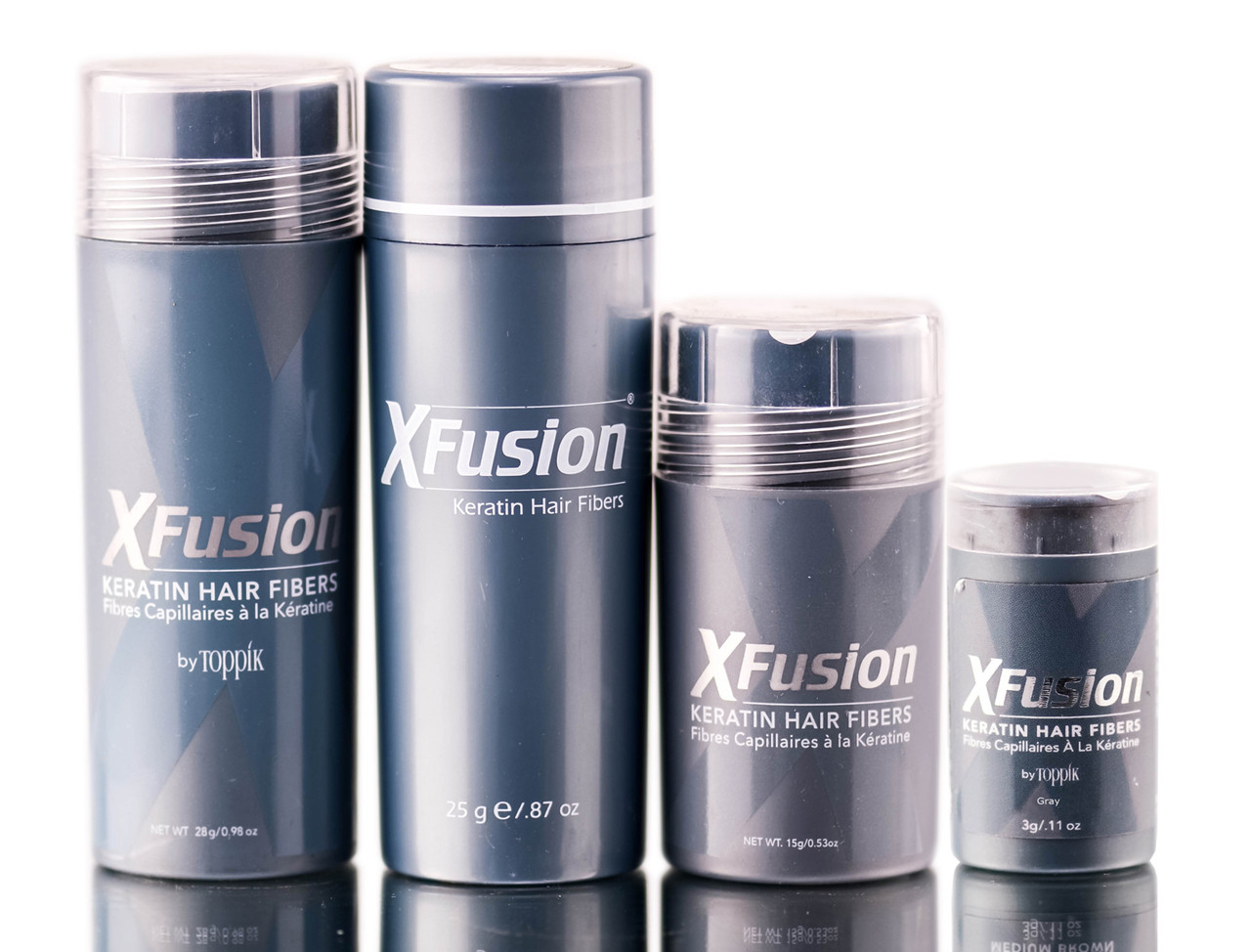 XFusion Gray Keratin Hair Fibers (formerly Sleekhair)
