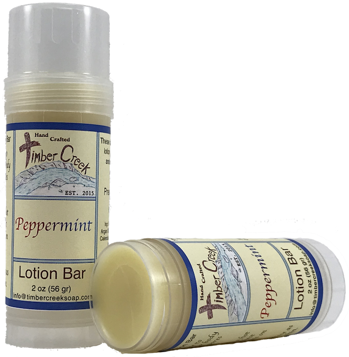 Peppermint Natural Lotion Body Bar