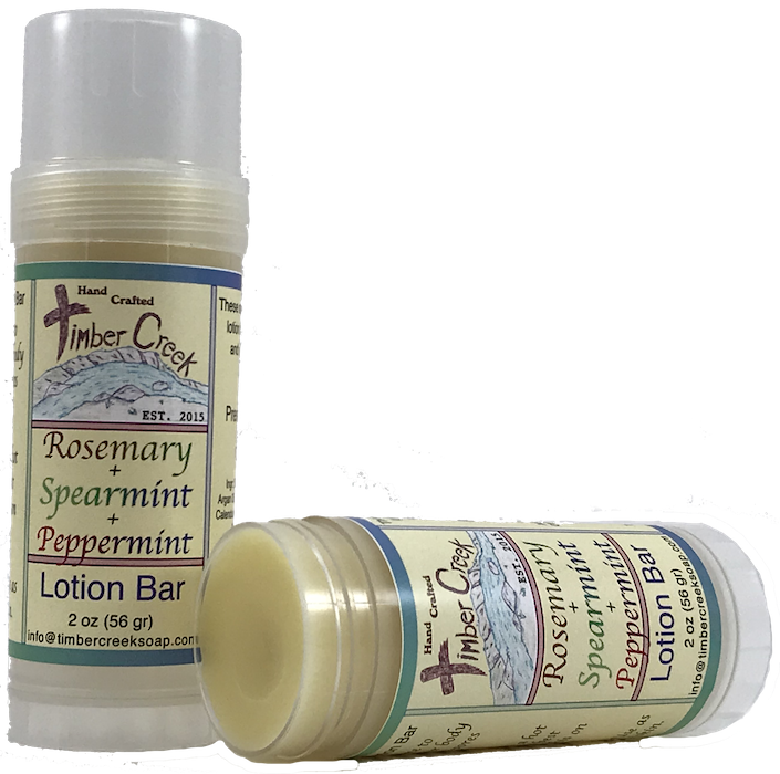 Rosemary + Spearmint + Peppermint Natural Lotion Body Bar