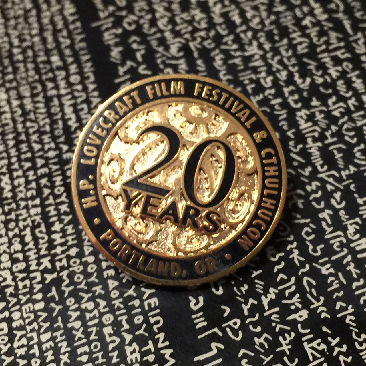 Hp Lovecraft Film Festival 20th Anniversary Pin Arkham Bazaar