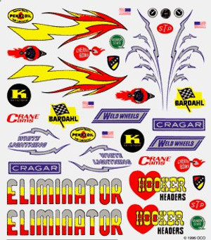 PineCar Dry Transfer Decal For Pinewood Derby Cars: Cool Baze, 4 x 5 in 