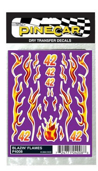 Pinecar 4018 Dry Transfer Decals Flaming Dragon 