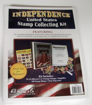 Mini Stamp Collection Kit/album, Holds 150-300 Stamps 