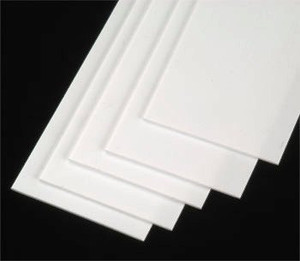 Plastruct 90799 MS-1625 Rectangular Strips 5 5/32H x 1/4W x 10 White Styrene 