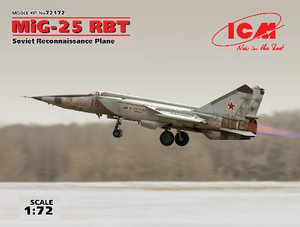 Soviet MiG-25RBT Recon Aircraft 1/72 ICM Models Soviet MiG-25RBT Recon Aircraft 1/72 ICM Models