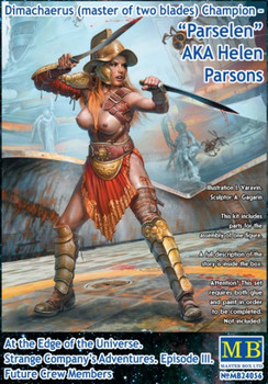 At the Edge of the Universe: Dimachaerus Champion Parselen Female Galaxy Gladiator 1/24 Masterbox