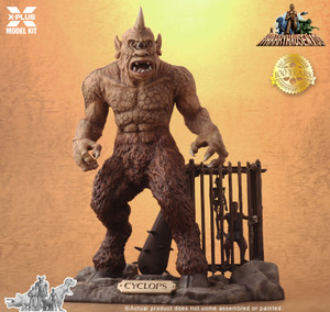 Cyclops w/Caged Sailor & Base from 1958 The 7th Voyage of Sinbad Movie 1/8 X-Plus Models