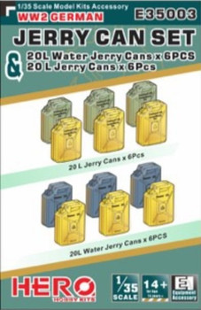 Miniart 1/35 Scale Diorama Accessories WW2 Kits Bottles Creates Bags Jerry  Cans