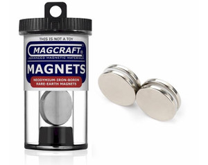 1"x1/8" Rare Earth Disc Magnets (4) Magcraft