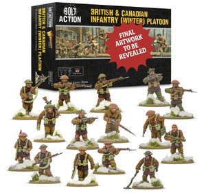Bolt Action: WWII British & Canadian Infantry Winter Platoon (30) (Plastic) 28mm Warlord Games
