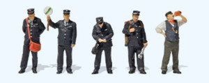 Railway Personnel (5) HO Scale Preiser Models