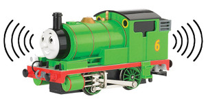 Thomas & Friends Percy Locomotive DCC Sound w/Moving Eyes HO Scale Bachmann