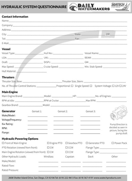 side power stabilizer questionnaire seatech marine products inc