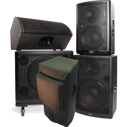 K12CP QSC K12 speaker cover with pouch from Cloud 9 made for the Mackie SRM 500