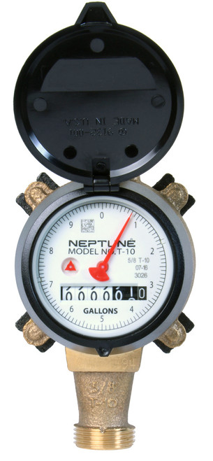 neptune 5 8 t 10 water meter how to read
