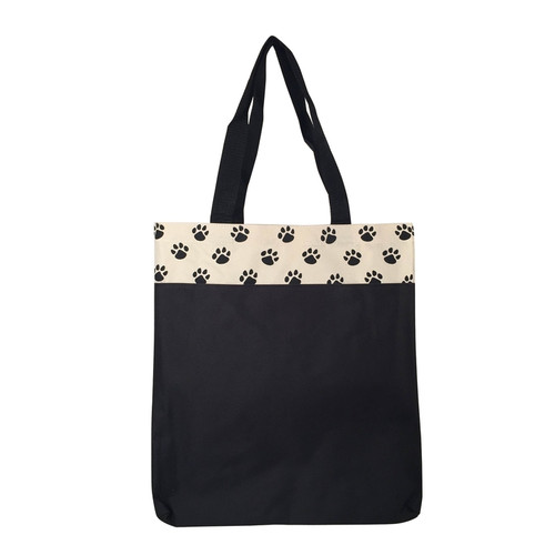 custom printed paw print tote bag large promotional dog products