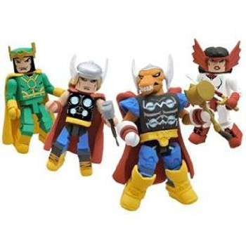 Marvel Minimates SDCC 2011 San Diego Comic Con Exclusive 4Pack Stormbreaker Thor, Beta Ray Bill, Loki Sif Marvel Minimates SDCC 2011 San Diego Comic Con Exclusive 4Pack Stormbreaker Thor, Beta Ray Bill, Loki Sif